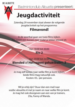 Filmavond jeugd Filmavond jeugd