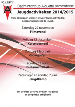 Jeugdactiviteiten 2014/2015